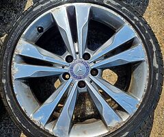 MB CLA genuine 18" alloy wheels with good tyres