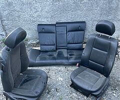 E46 coupe black leather
