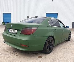 2004 530.d. nct 22.11.22. Deep green matt,and black wrap. Big spec