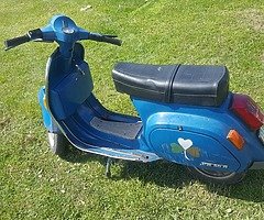 Vintage moped bike vespa
