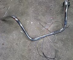 Harley Davidson cow horn handle bars