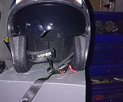 Viper helmet stars and bars size xl motorcycle