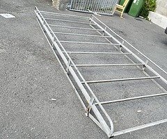 The roof of a truck twice used iron steel is very strong