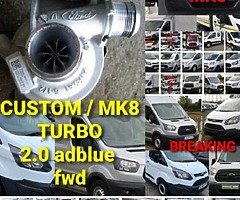 Transit & custom turbo axle light door engine gearbox egr tyre front all panels seats air bag bu