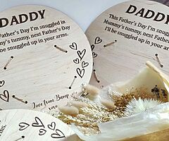 Different Father's Day personalised baby plaques - Image 6/7