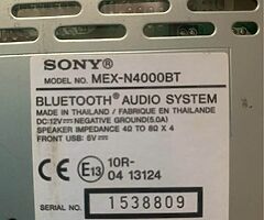 Sony car radio - Image 4/4