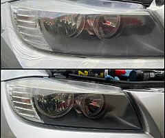 Car headlights polishing