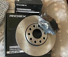 Audi a4 b6 front new brake disks and pads