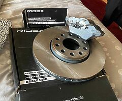 Audi a4 b6 front new brake disks and pads