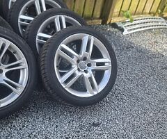 19 inch 5x112 genuine audi alloys fit audi a4 a6 a7 passat caddy jetta etc
