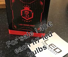 H7 LED bulbs