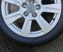 Audi 17” wheels 5x112 new tyres 