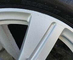 Audi 17” wheels 5x112 new tyres 