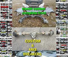 Transit custom and mk8 parts for sale