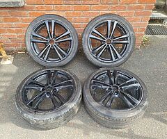 Audi A3 A4 18 Inch S Line Wheels 5x112 Fitment VW Caddy Golf Jetta Seat Leon