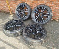 Audi A3 A4 18 Inch S Line Wheels 5x112 Fitment VW Caddy Golf Jetta Seat Leon