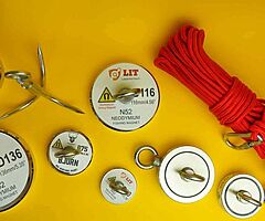 115kg Super Strong Magnet Fishing Neodymium D60mm Searching Magnet With 20m rope ready to go - Image 10/10