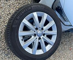 4 MERCEDES ALLOYS & TYRES - GREAT EXCELLENT CONDITION.