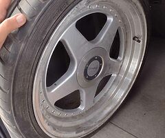 18" Dare F5 staggered rims and tires 5x120 5x112 - Image 3/3