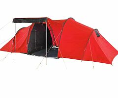 Pro Action 6 Man 3 Room Tunnel Camping Tent