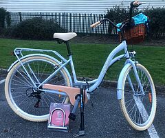 LADIES CITY BIKE + BASKET - 7 Shimmano Gears - DELIVERY 