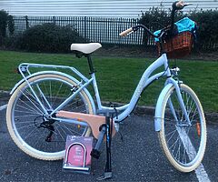 LADIES CITY BIKE + BASKET - 7 Shimmano Gears - DELIVERY 