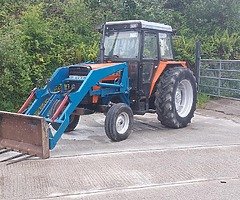 Ursus tractor with tanco power loader