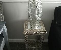 Lamp and table