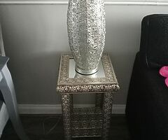 Lamp and table