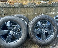 Vw Amarok 18s genuine alloy wheels with new Michelin tyres for sale fits on the VW t5 t6 too