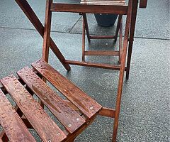 Solid wood table and chairs