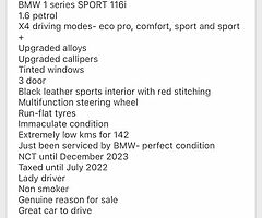 BMW 1 Series 116i SPORT