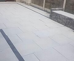Paving and landscaping