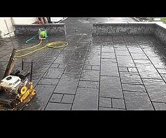 Paving and landscaping