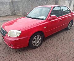 2006 Hyundai accent no tax or test Accent starting and driving Red