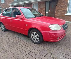 2006 Hyundai accent no tax or test Accent starting and driving Red