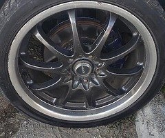 18 inch Rims and Tyre 
95K Negotiable
Kingston / Portmore 
1876-895-6788
Tyres are almost to New, No