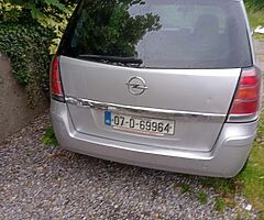 2007 Opel zafira 7 seater 1.6 petrol NCT on tell the end of the year driving very well