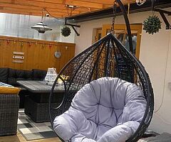 EGG SWING CHAIR + XXL CUSHIONS - DELIVERY 