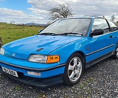Honda civic crx d16a dohc turbo