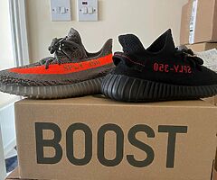 Yeezy  two  pairs  beluga & black red