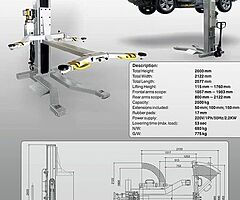 Used Single post mobile lift