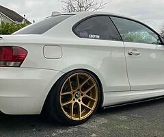 Bmw 1 series maxton gloss black side extension and gloss black spoiler - Image 10/10