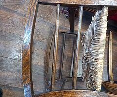 Antique oak rocking chair