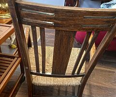 Antique oak rocking chair