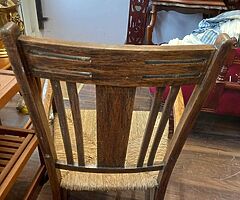 Antique oak rocking chair
