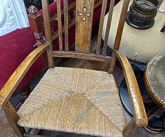 Antique oak rocking chair - Image 4/4