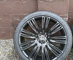 Brand new tyres and alloys BMW x5,  land rover,  range rover