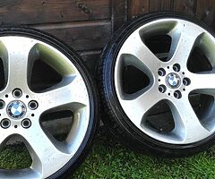 R19  5x120 bmw style 132 fat 5s alloy wheels