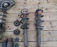 Audi A4 B8 Sline lowering springs, shocks and top mounts